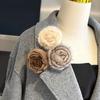 Flower Brooch Pin Imitation Mink Plush Brooch Soft and Comfortable Designs Accessory for Women Various Decoration