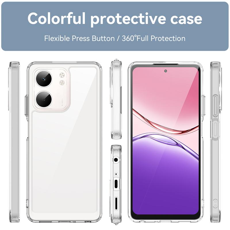 Transparent Case For Oppo A5X Case Anti-knock Soft Silicone Colorful Back Cover For Oppo A5X 5G Case Cover For Oppo A5X 4G Funda