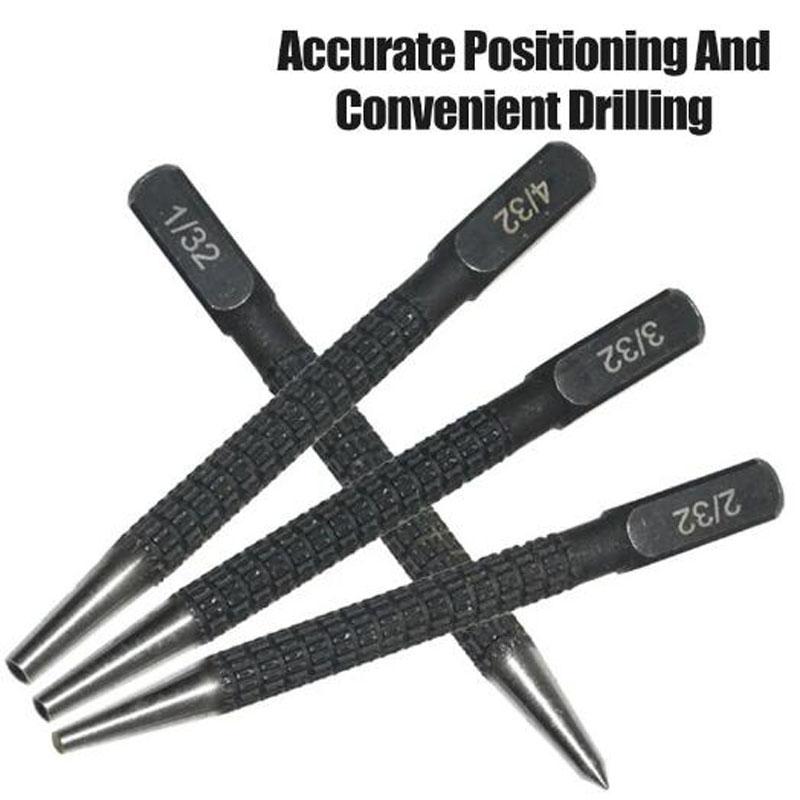 Non-Slip Center Punch Metal Wood Marking Drilling Tool High Hardness Carbon Steel Automatic Punch For Wood Drilling Tools