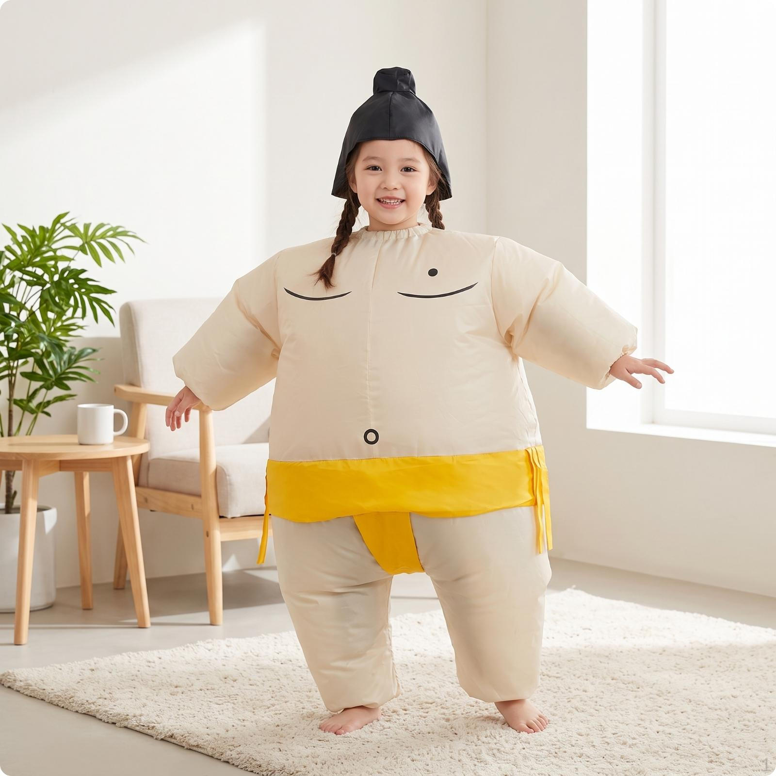 Piepūšams Sumo kostīms, smieklīgs tematiskiem ballītēm