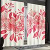 2pcs Classic Vintage Floral Curtains, Traditional Retro Flower Pattern, Polyester Material for Living Room Decor