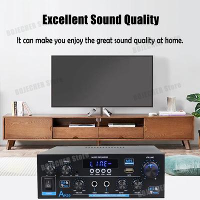 AK35/AK45/AK55/AK380/AK370/AK170 High Power Amplifier HIFI Stereo Audio Amplifiers 12V Car Home Sound Speaker Power Amplifier