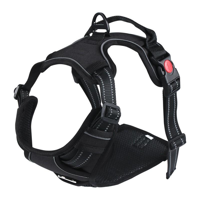 

Шлейка для щенков взрывозащищенных, с мягкой подкладкой, сильный регулируемый светоотражающий жилет и поводок L зелёный