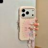Cute Floral Bear Rabbit Print Shockproof Full Cover Case for iPhone 17ProMax 15Pro Ins Sweet Girl Phone Cover