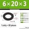 Blackened Enlarged Thickened Metal Washer - M3-M42