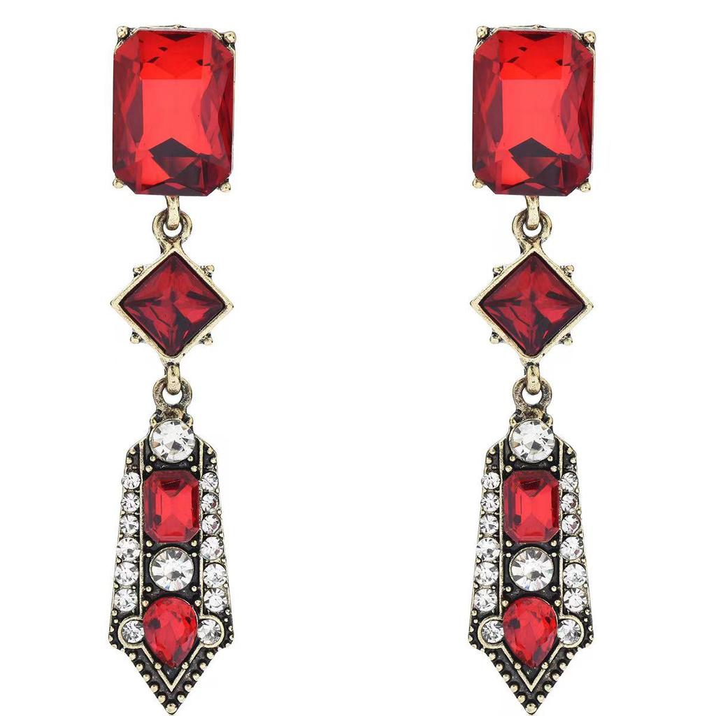 1920s Masquerade Pearl & Diamond Earrings - Gatsby Party, Bride, Wedding, Ball