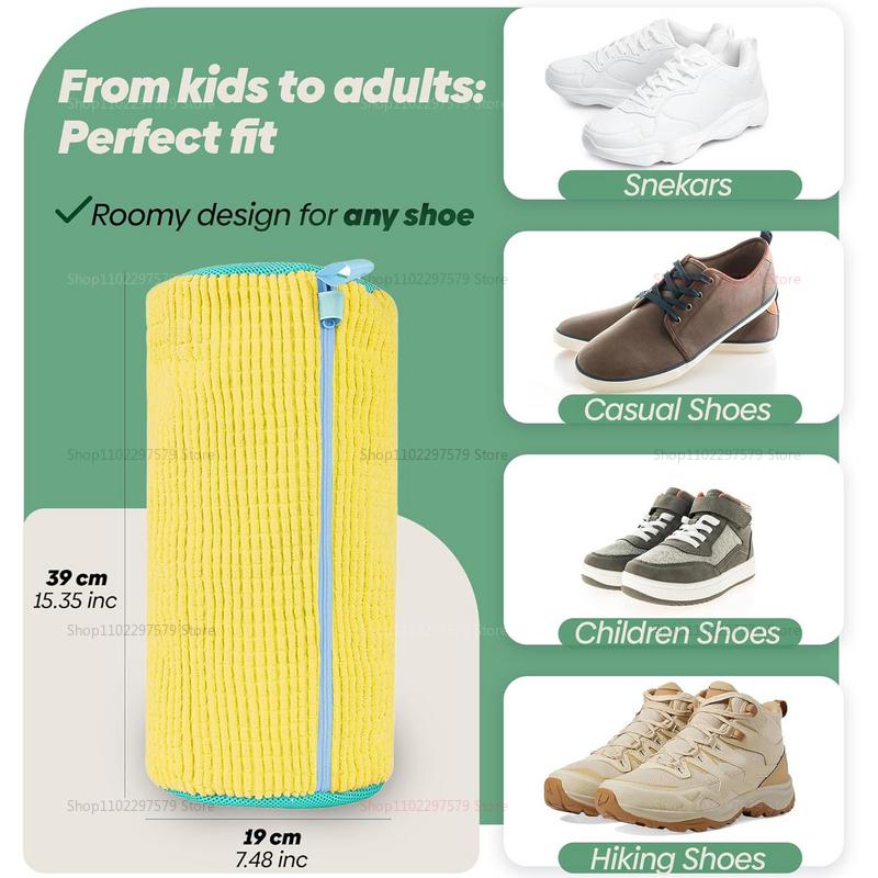 Washing Shoes Bag Cotton Laundry Net Fluffy Fibers Easily Remove Dirt Washing Bags Anti-deformation Shoes Clothes Organizer