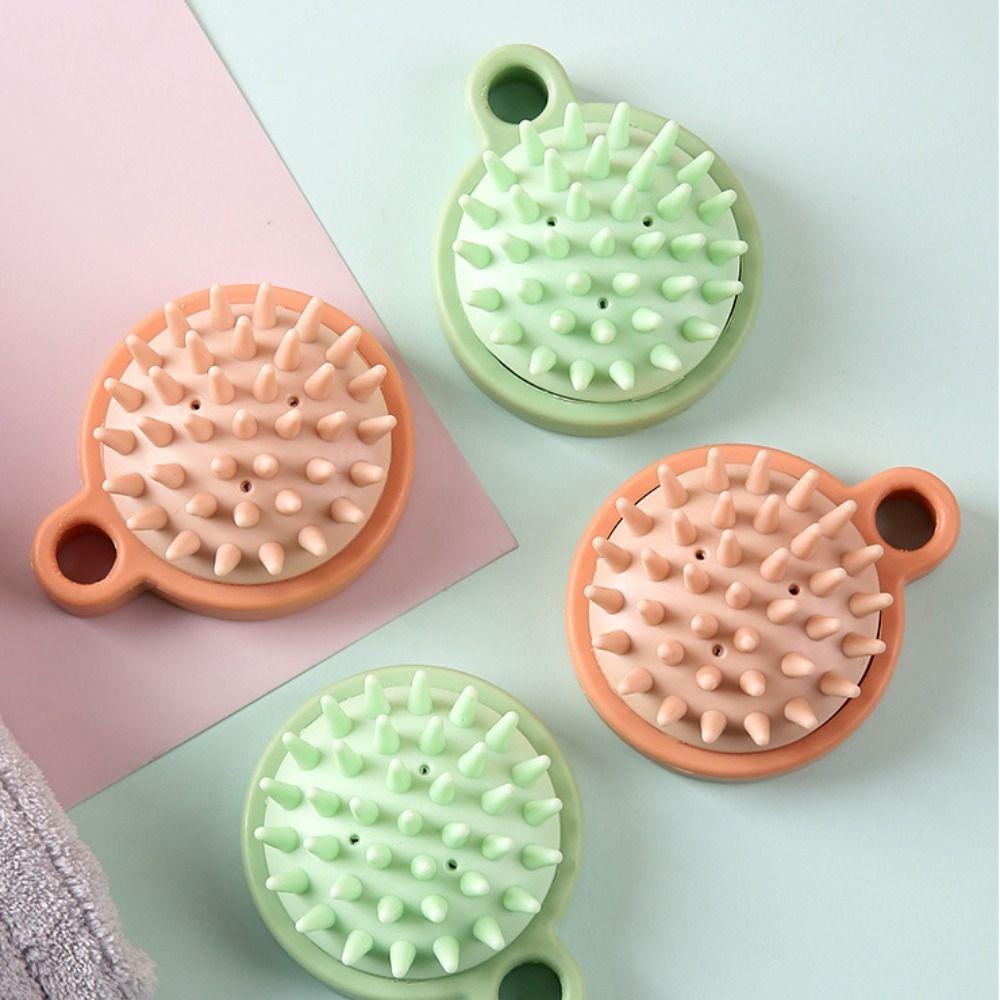 Soft Hair Washing Comb Pink Shower Brush Handheld Scalp Massage Brush  Women Men