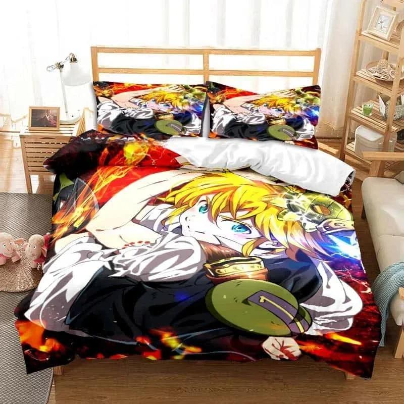 New Anime The Seven Deadly Sins All Season Twin Bedding Set 2/3 Piece Comforter Set Bed Duvet Cover Double King Comforter Cover