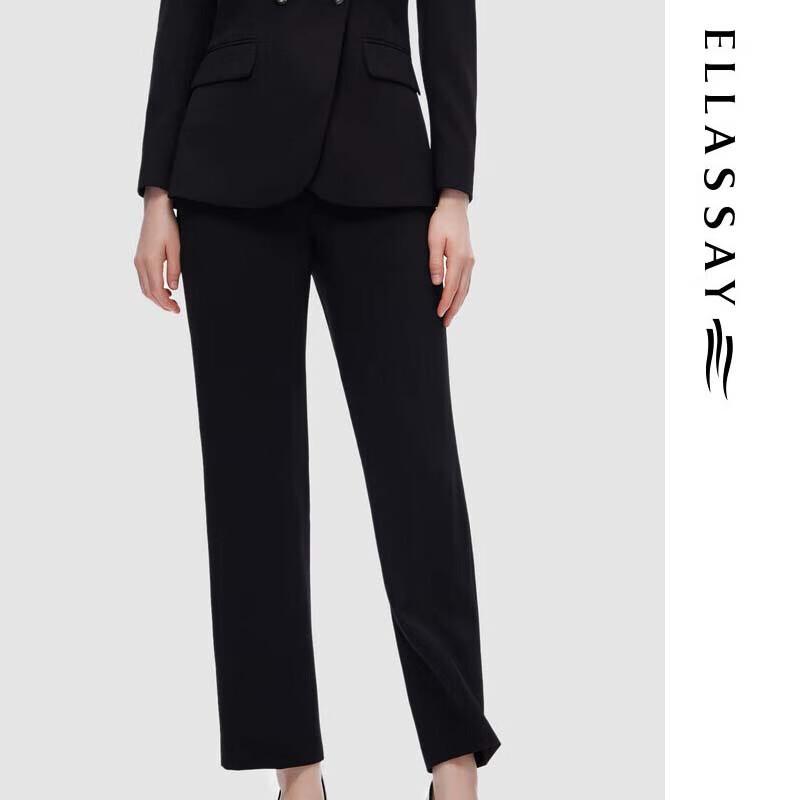 ELLASSAY Women's Simple Straight-Leg Ankle Pants