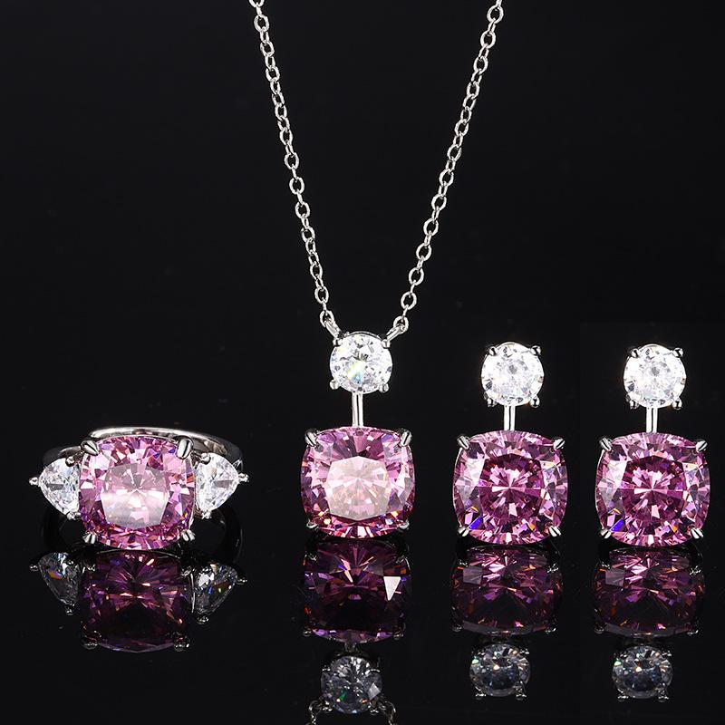 Jewelry Copper Bottom Gold-Plated Simulation Bird'S Nest Cut Dry Rose Retro Temperament Set Main Stone 12 * 12