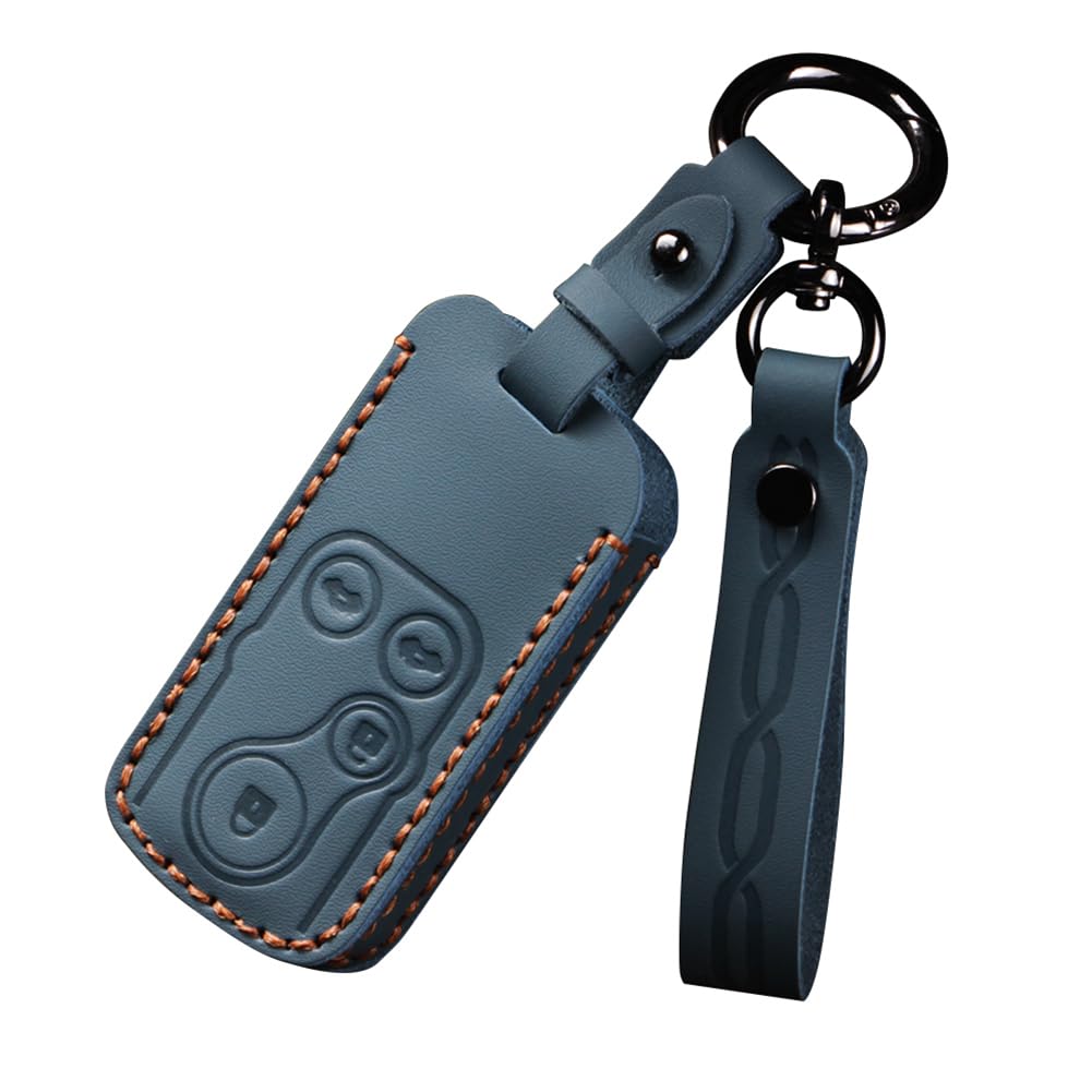 

[ZANEKO] Чехол для ключа без замка, совместимый с Honda Step Wagon RK5 4 buttons синий