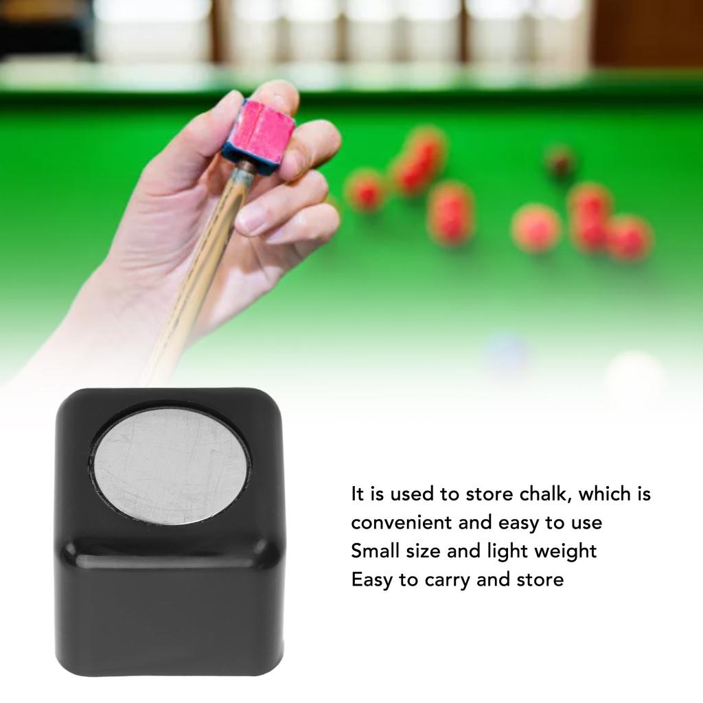 Magnetischer Billardkreidehalter Box Stoßfest Snookerkreidehalter Billardzubehör für Unterhaltung