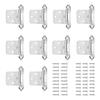 10pcs Cabinet Door Hinges Cold-rolled Steel Cupboard