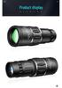 Low-Light HD Monocular Telescope with Phone Photo Capability for Concerts