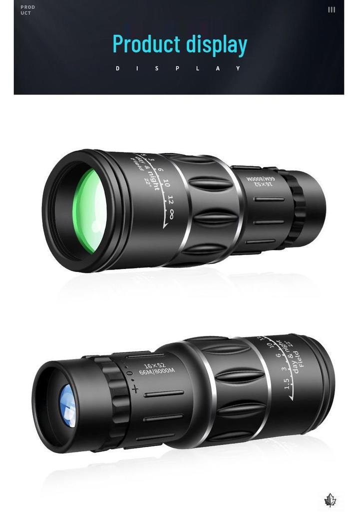 Low-Light HD Monocular Telescope with Phone Photo Capability for Concerts