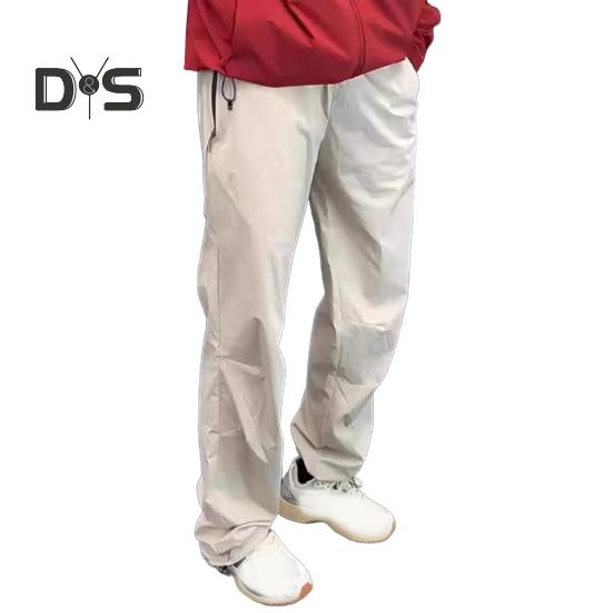 

Мужские брюки-карго, тонкие, быстросохнущие, для путешествий и кемпинга, свободные, с завязками на талии, однотонные, с карманами на молнии, длинные брюки M абрикосовый