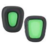 2pcs Headset Earpad Foam Cover Cushion Green and Black Replacement for Razer Electra 7.1   2.2
