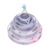 Cat Turntable Toy Relieve Boredom Interactive 4 Level Turntable Cat Toy Balls with Spring Star for Kitten Supplies
