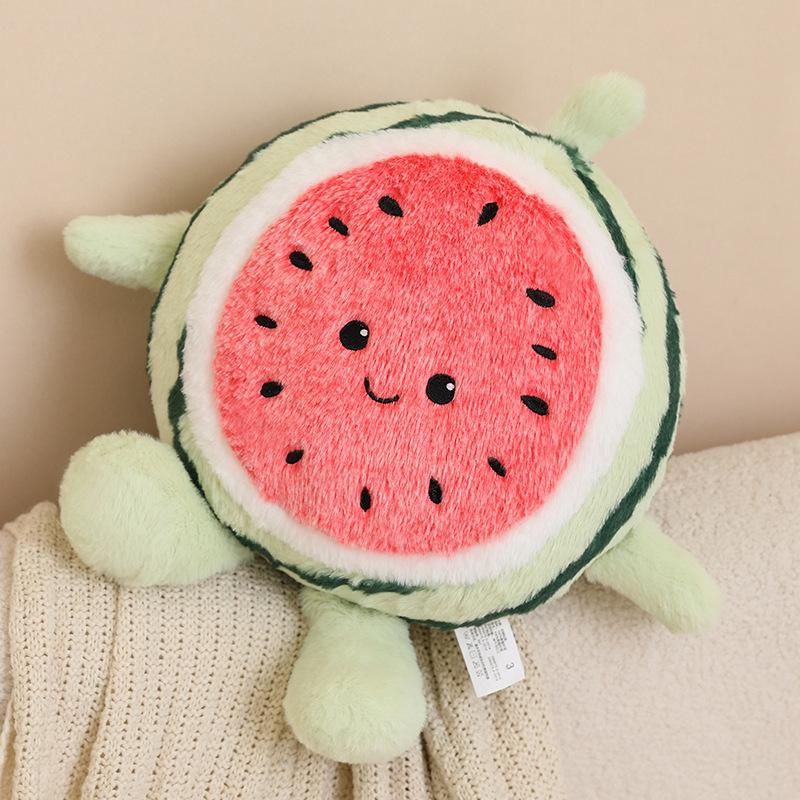 Cute Watermelon Plush Toy Doll Running Watermelon Fruit Doll Sofa Decorative Throw Pillow Girl Gift