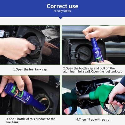 Fuel Injector Cleaner Car System Petrol Saver Save Gas Oil Additive Carbon Cleaning Agent Restore Peak Performance Dropship