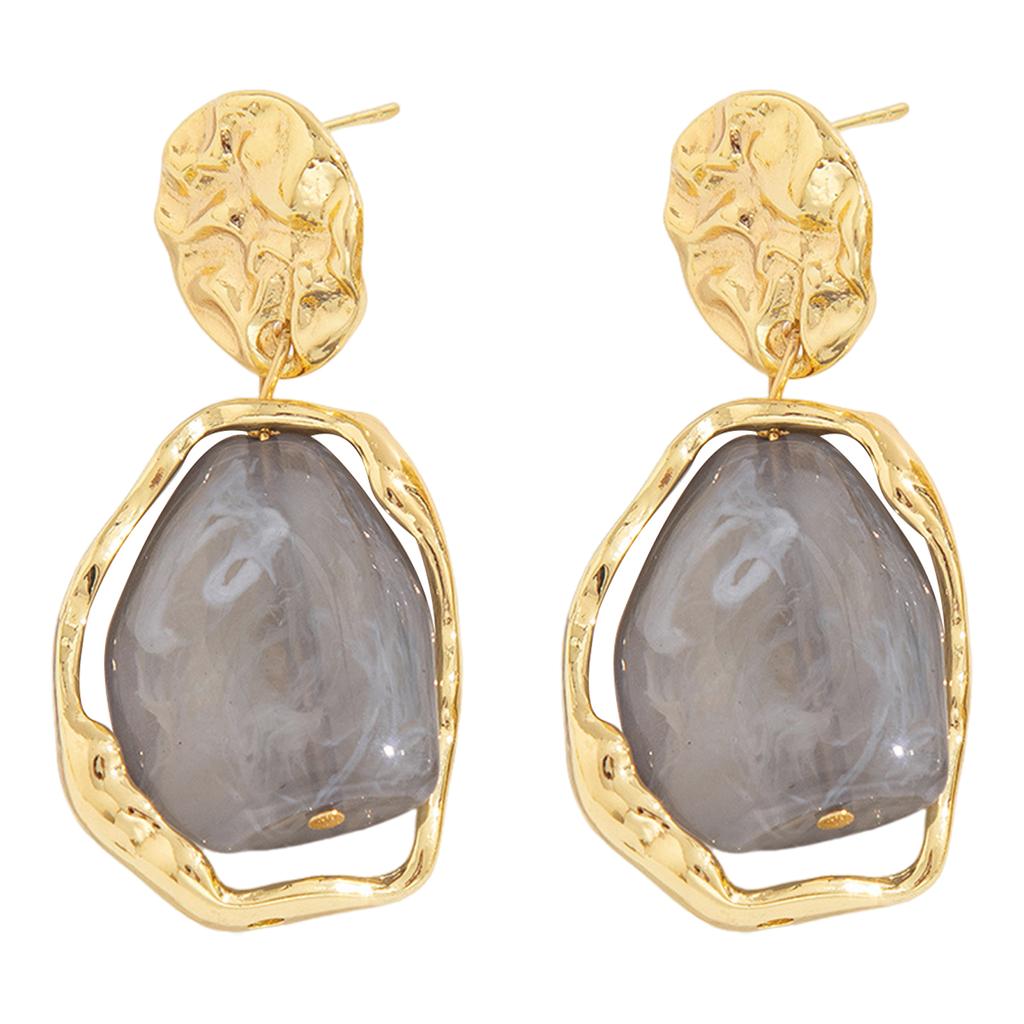 Women Square Earrings with Pearls Female Hypo-allergenic Lightweight Earrings for Woman Daily Party Matching