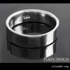 [Shinjuku Gin No Kura] 5mm Wide Plain Silver 925 Simple Ring, Sizes 4.5-29 (Size 10), Flat