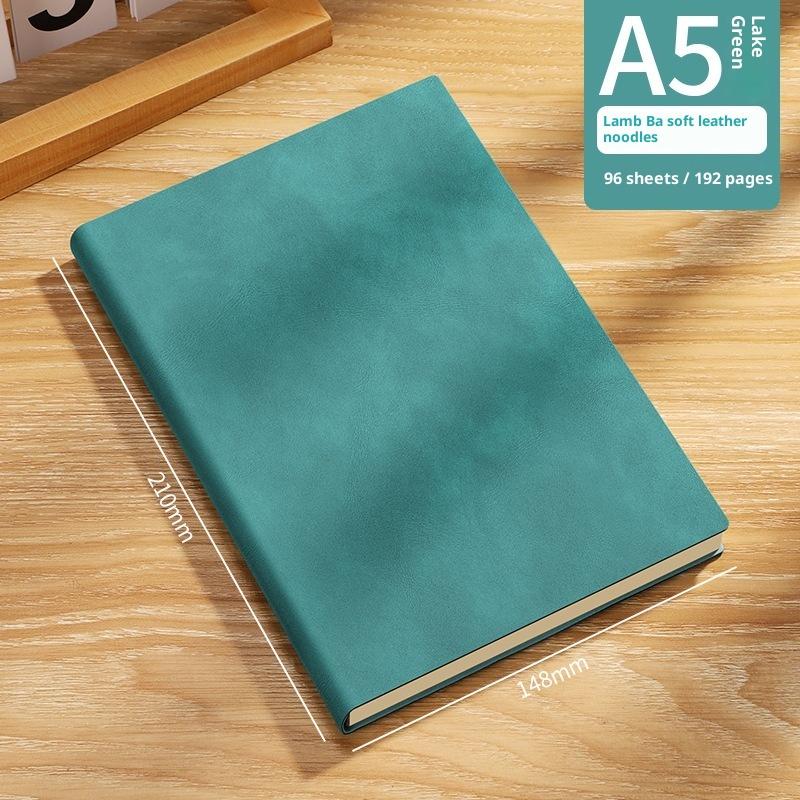 Vintage A5 Leather Notebook With Personalized Soft Cover For Business Meetings And College Life