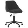 Day and Night - Day and Night Black Velvet Swivel Dining Chair