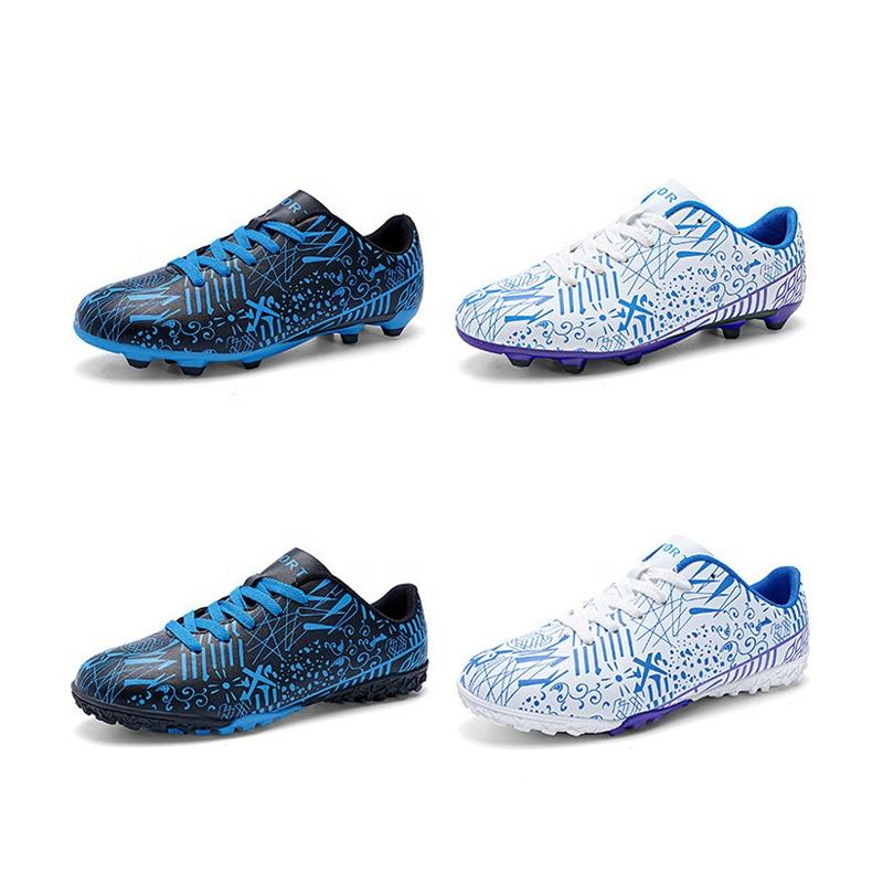 Yuxing shoe factory new football shoes upper T rubber sole waterproof strong grip men and women and children