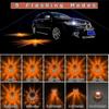1/4-Pack Roadside Emergency LED Flashing Warning Flare Light Kit with Beacon Discs