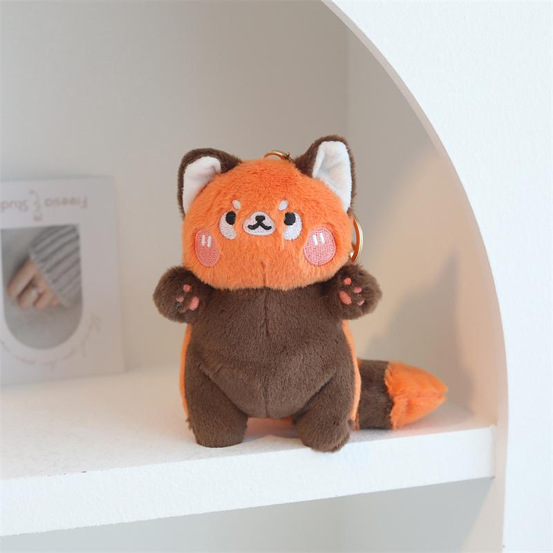 Kawaii Magic Starry Wings Sheep Plushie Colour Wolf Dog Puppy Plushie Pendant Tiger Fox Cat Panda Lamb Small Plush Toy Keychain