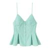 Za2025 Summer New Women clothes Sexy Sleeveless Small Pleated Poplin Sling Casual Top 2890420 800
