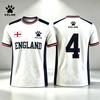 England summer Soccer Jersey Men breathable Short Sleeve Football T-Shirt Fashion Print Casual Women Short Sleeve Men's Sports