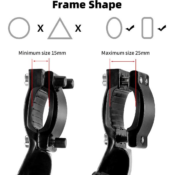 ROCKBROS Bike Kickstand Adjustable Bike Rear Mount Kickstand Bike Side Aluminium Alloy Adults Kick Stand For 22’’-28’’ Inch Mountain Road