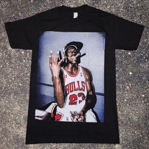 MJ The Goat Basketball Graphic T-Shirt Smile Summer New Men's and Women's Cotton Short Sleeve Top