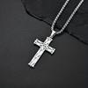 Minimalist Titanium Steel Irish Knot Cross Necklace - Trendy, Versatile, Fade-Resistant Pendant for Men & Couples
