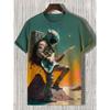 Sommer Mænds 3D Printet Rund Hals T-shirt