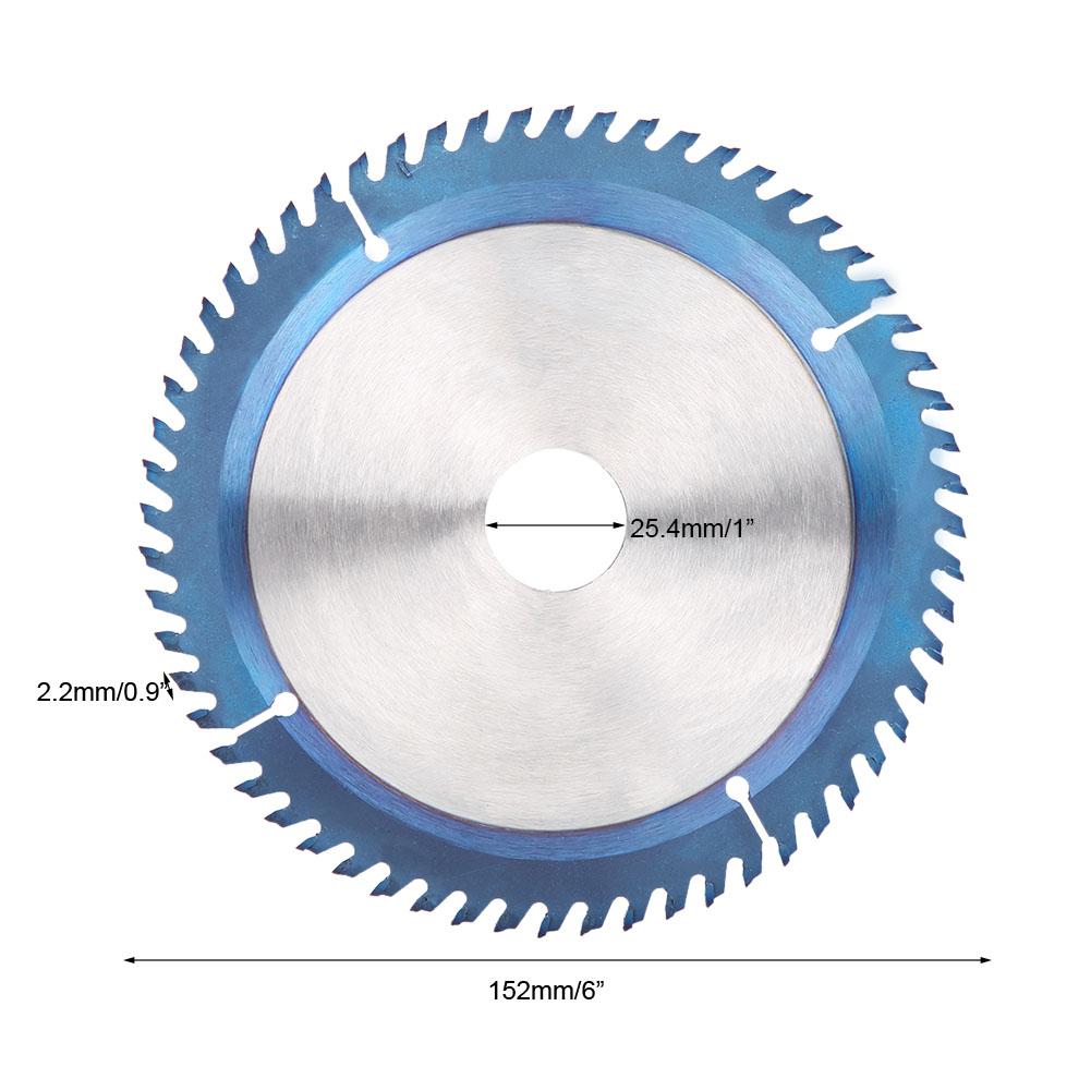 Blue Coating Circular Saw Blade Wood Cutting Blade Disc 1 ID 60T (6 OD)