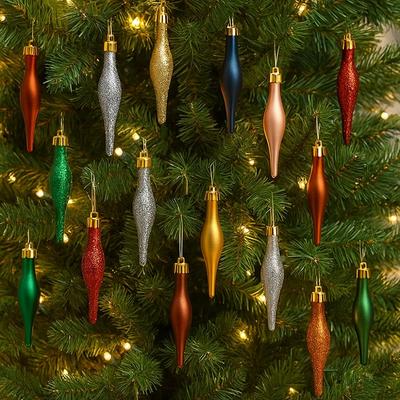 8 piezas 9 cm Colgantes de Bolas de Navidad Plástico Forma de Caramelo Colgante Navideño Helado Galvanizado Feliz Navidad Decoración