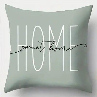 Home Decor Welcome Home And Bless This Home Pillows Pattern Cushion Cover Suitable For Sofa Bedroom Car Pillow Cover