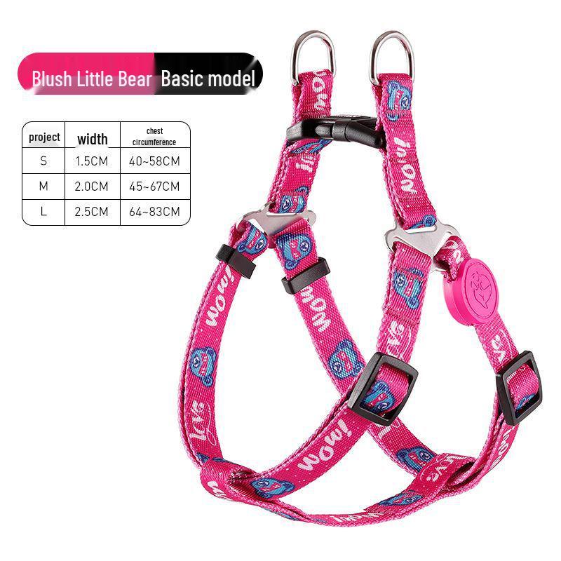 Compact Adjustable Dog Harness and Leash: Durable, Comfortable, Polyester, Convenient for Walking