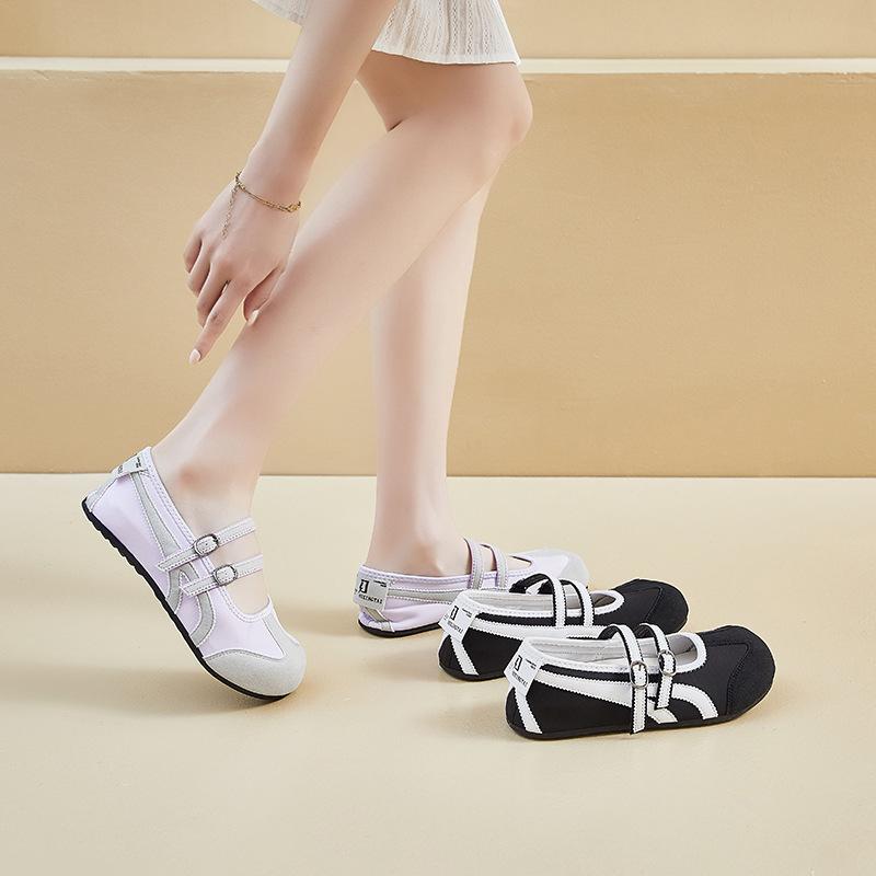 Summer Breathable New Mary Jean Flat-soled Loafers Round Toe Casual Comfortable Cute Sweet