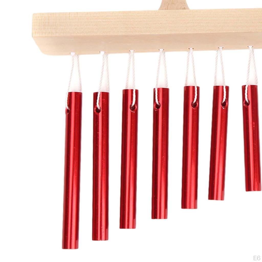 -Percussion, -Preschool Toys, 8 Tone Aluminum Alloy Wind Chimes, Kids Percussion Tube Instrument for