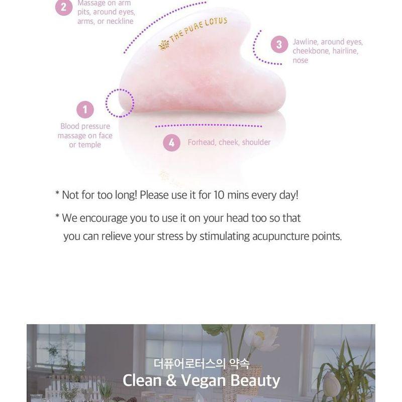 THE PURE LOTUS Rose Quartz Guasha