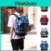 Mens Waterproof Travel Backpack With Geometric Pattern And Organizer For Daily Commute