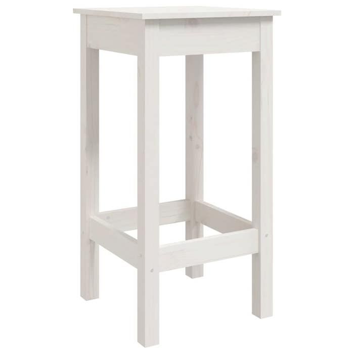 VidaXL 2x Chaises de Bar Tabourets de Bar Chaises de Cuisine Salle à Manger Meubles de Bistro Maison Intérieur Blanc 822138