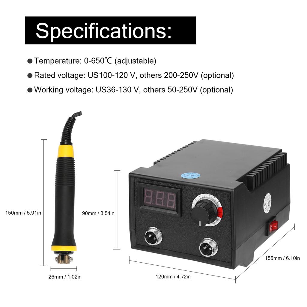 100W Multifunctional Digital Display Electric Gourd Wooden Pyrography Machine with 20pcs Heating Pen Heads