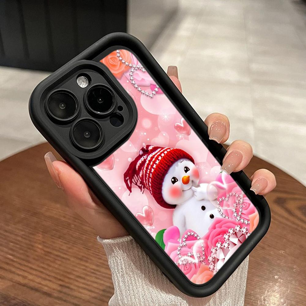 Sky Eye Ladder Soft Case for Samsung A06 A15 A25 A35 A55 A14 A24 A34 S23 S24 FE All Samsung Models Phone Cases Cover NY42 Merry Christmas Bear Deer