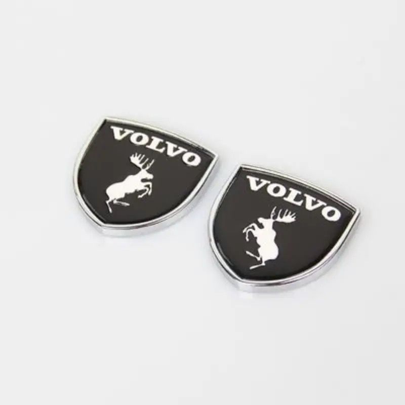 

2pcs/car shield metal logo side car sticker decorative accessories Suitable for Volvo Rdesign Polestar AWD V50 S60 XC60 S80 XC40